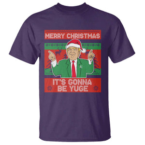 Funny Xmas Trump T Shirt Merry Christmas It's Gonna Be Yuge TS09 Purple Print Your Wear