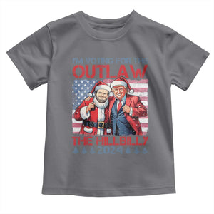 Christmas Trump Vance 2024 Baby Shirt I Voting For The Outlaw and The Hillbilly TS09 Charcoal Print Your Wear