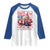 Christmas Trump Vance 2024 Raglan Shirt I Voting For The Outlaw and The Hillbilly TS09 White Royal Print Your Wear
