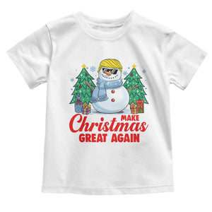Make Christmas Great Again Baby Shirt Funny Trump Snowman Xmas TS09 White Print Your Wear