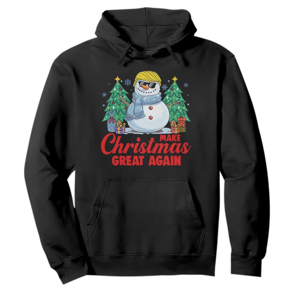 Make Christmas Great Again Hoodie Funny Trump Snowman Xmas TS09 Black Print Your Wear