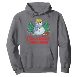 Make Christmas Great Again Hoodie Funny Trump Snowman Xmas TS09 Charcoal Print Your Wear