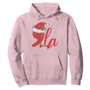 Funny Christmas Kamala Hoodie Comma La Harris Santa Hat TS09 Light Pink Print Your Wear