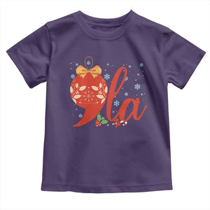 Funny Christmas Kamala Baby Shirt Comma La Harris Bauble TS09 Purple Print Your Wear