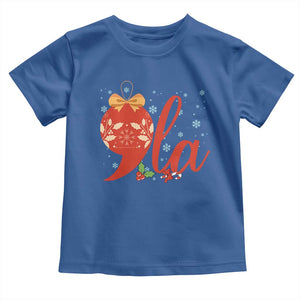 Funny Christmas Kamala Baby Shirt Comma La Harris Bauble TS09 Royal Blue Print Your Wear