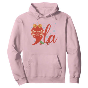 Funny Christmas Kamala Hoodie Comma La Harris Bauble TS09 Light Pink Print Your Wear