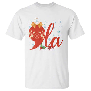 Funny Christmas Kamala T Shirt Comma La Harris Bauble TS09 White Print Your Wear