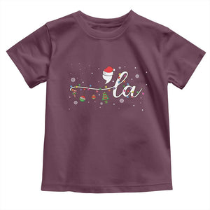 Funny Christmas Kamala Baby Shirt Comma La Harris Christmas Tree TS09 Maroon Print Your Wear