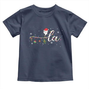 Funny Christmas Kamala Baby Shirt Comma La Harris Christmas Tree TS09 Navy Print Your Wear