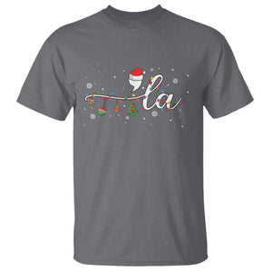 Funny Christmas Kamala T Shirt Comma La Harris Christmas Tree TS09 Charcoal Print Your Wear