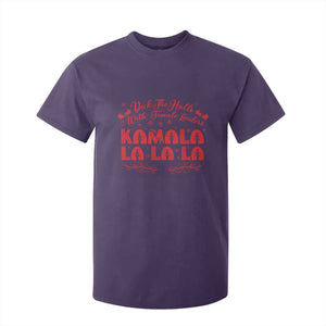 Funny Christmas Kamala T Shirt For Kid Deck The Halls With Female Leaders Harris President TS09 Purple Print Your Wear