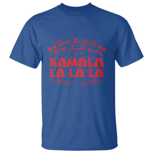 Funny Christmas Kamala T Shirt Deck The Halls With Female Leaders Harris President TS09 Royal Blue Print Your Wear