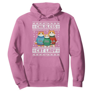 Christmas Childless Cat Lady Hoodie Cute Cats Cat Mom Meowy Xmas Kamala 2024 TS09 Azalea Print Your Wear