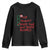 Funny Christmas Youth Sweatshirt Nice Naughty Mind Your Own Damn Business TS09 Black Print Your Wear