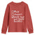 Funny Christmas Youth Sweatshirt Naughty Nice Mind Your Own Damn Business TS09 Red Print Your Wear