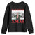 Funny Christmas Trump Youth Sweatshirt I'll Be Home For Xmas TS09 Black Print Your Wear