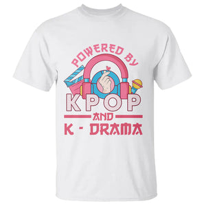 Powered by K-pop and K-Drama Korena Lover T Shirt TS09 White Printyourwear