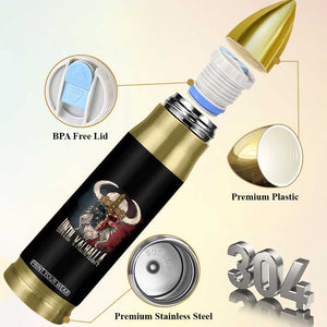 Viking Bullet Tumbler Until Valhalla US Flag Vintage Mythology TS09 Print Your Wear