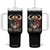 Viking Tumbler With Handle Until Valhalla US Flag Vintage Mythology TS09 One Size: 40 oz Black Print Your Wear