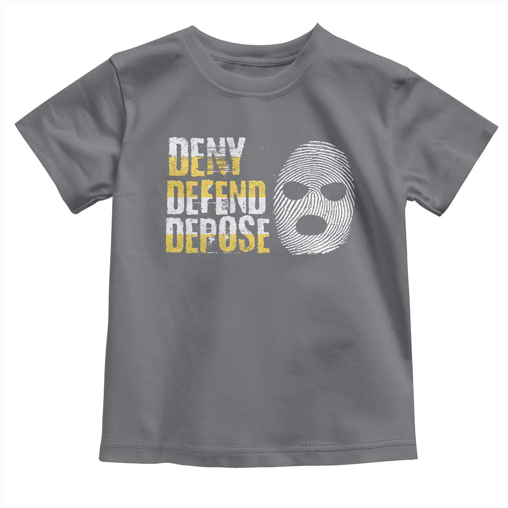 Deny Defend Depose Toddler T Shirt TS09 Charcoal Print Your Wear