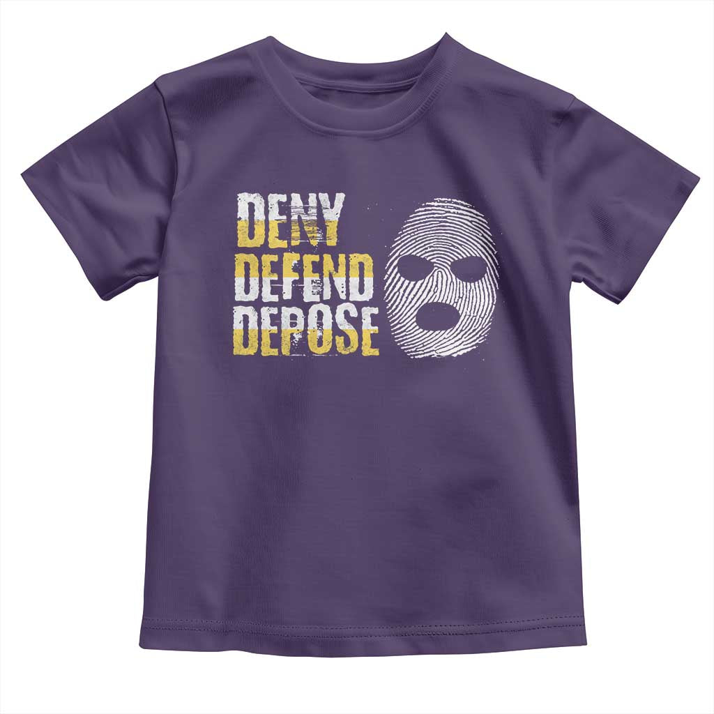 Deny Defend Depose Toddler T Shirt TS09 Purple Print Your Wear
