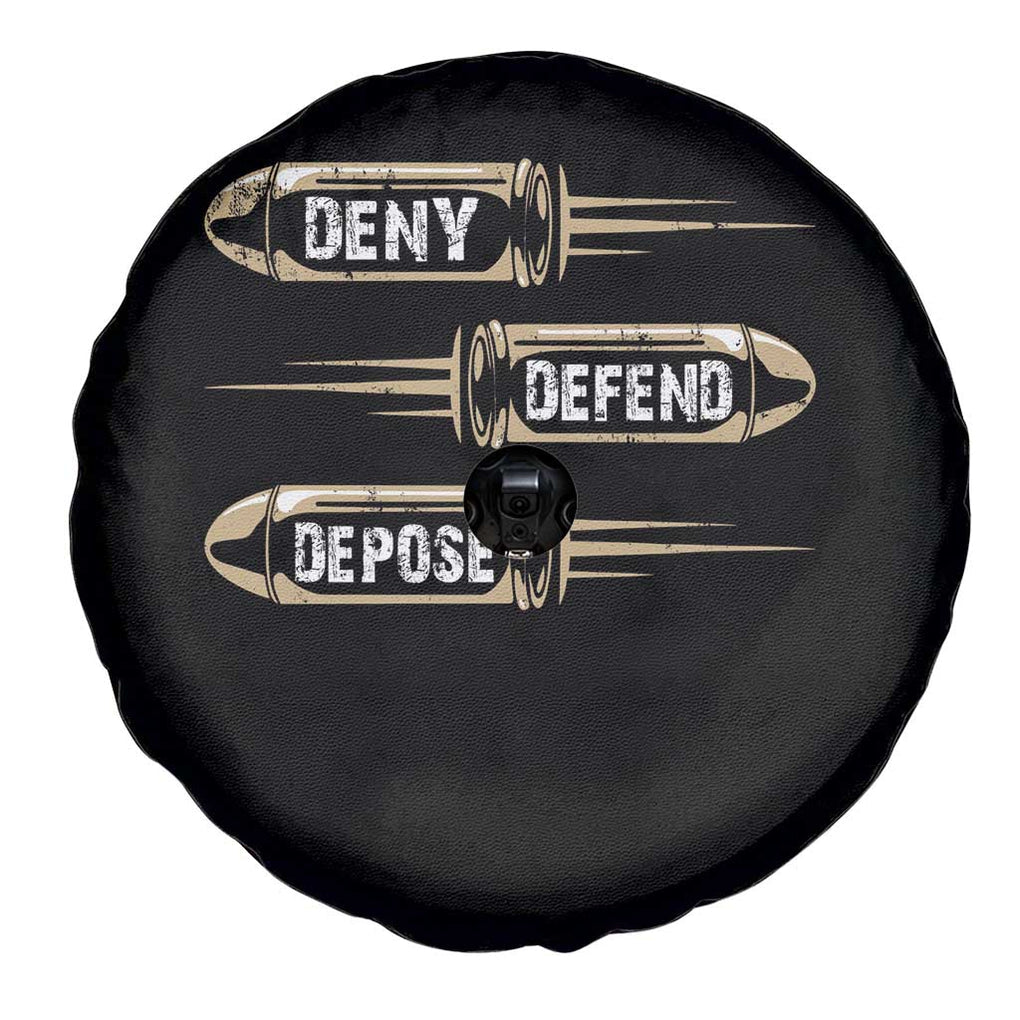 Bullet Deny Defend Depose Spare Tire Cover TS09 Print Your Wear