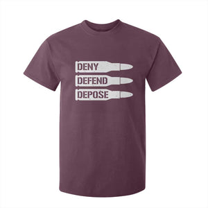 Deny Defend Depose Bullet T Shirt For Kid TS09 Maroon Print Your Wear
