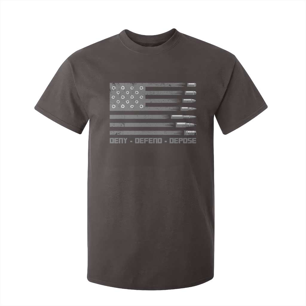 Deny Defend Depose T Shirt For Kid Bullet America Flag TS09 Dark Chocolate Print Your Wear