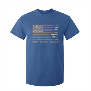 Deny Defend Depose T Shirt For Kid Bullet America Flag TS09 Royal Blue Print Your Wear