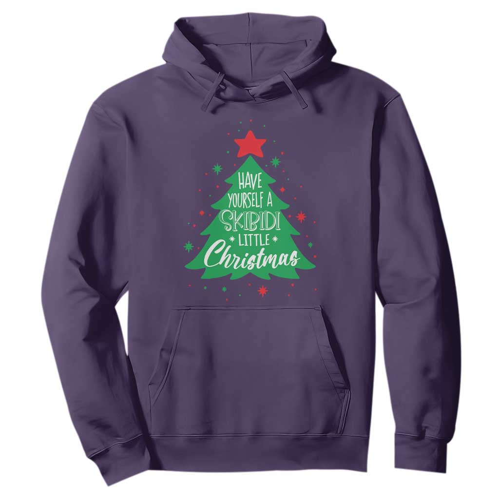 Funny Xmas Hoodie Have Yourself A Skibidi Little Rizzmas TS09 Purple Print Your Wear