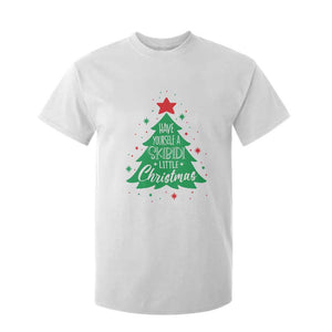 Funny Xmas T Shirt For Kid Have Yourself A Skibidi Little Rizzmas TS09 White Print Your Wear