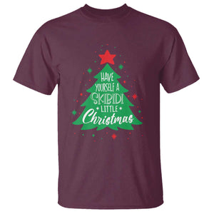 Funny Xmas T Shirt Have Yourself A Skibidi Little Rizzmas TS09 Maroon Print Your Wear
