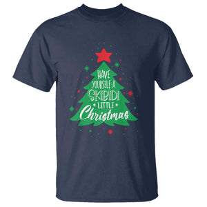 Funny Xmas T Shirt Have Yourself A Skibidi Little Rizzmas TS09 Navy Print Your Wear