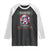 Funny Xmas Raglan Shirt Skibidi Rizzmas Santa Bubble Gum TS09 Black White Print Your Wear