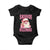 Funny Xmas Baby Onesie Skibidi Rizzmas Pink Santa Bubble Gum TS09 Black Print Your Wear
