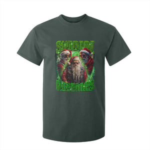 Funny Xmas T Shirt For Kid Skibidi Rizzmas Cool Santa Rizz TS09 Dark Forest Green Print Your Wear