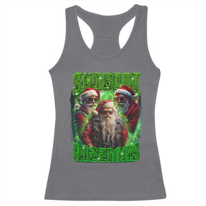 Funny Xmas Racerback Tank Top Skibidi Rizzmas Cool Santa Rizz TS09 Charcoal Print Your Wear