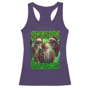 Funny Xmas Racerback Tank Top Skibidi Rizzmas Cool Santa Rizz TS09 Purple Print Your Wear