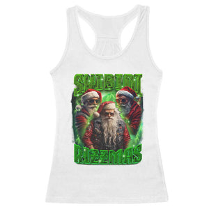 Funny Xmas Racerback Tank Top Skibidi Rizzmas Cool Santa Rizz TS09 White Print Your Wear