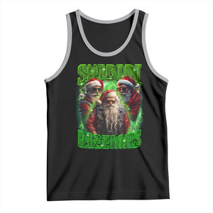 Funny Xmas Tank Top Skibidi Rizzmas Cool Santa Rizz TS09 Black Athletic Heather Print Your Wear