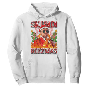 Funny Xmas Trump Hoodie Skibidi Rizzmas Cool Trump Rizz TS09 White Print Your Wear