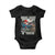 Trump Hunting Baby Onesie Ducks Bucks N' Truck Hunter Country Life TS09 Black Print Your Wear