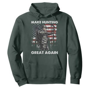 Trump Hunting Hoodie Make Hunting Great Again TS09 Dark Forest Green Print Your Wear
