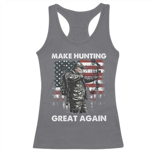 Trump Hunting Racerback Tank Top Make Hunting Great Again TS09 Charcoal Print Your Wear