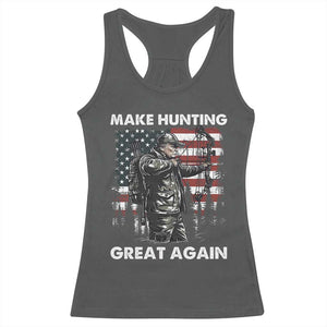 Trump Hunting Racerback Tank Top Make Hunting Great Again TS09 Dark Heather Print Your Wear