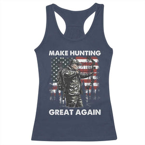 Trump Hunting Racerback Tank Top Make Hunting Great Again TS09 Navy Print Your Wear