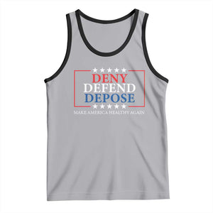 Deny Defend Depose Tank Top Make America Healthy Again TS09 Athletic Heather Black Print Your Wear