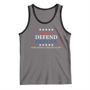 Deny Defend Depose Tank Top Make America Healthy Again TS09 Deep Heather Black Print Your Wear