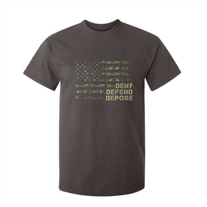 Deny Defend Depose T Shirt For Kid Camo American Flag TS09 Dark Chocolate Print Your Wear