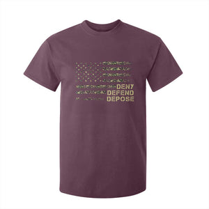 Deny Defend Depose T Shirt For Kid Camo American Flag TS09 Maroon Print Your Wear